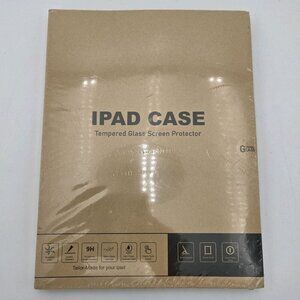 Ipad Case Cover Tempered Glass Screen Protector Sky Blue 9H Protection New Seal